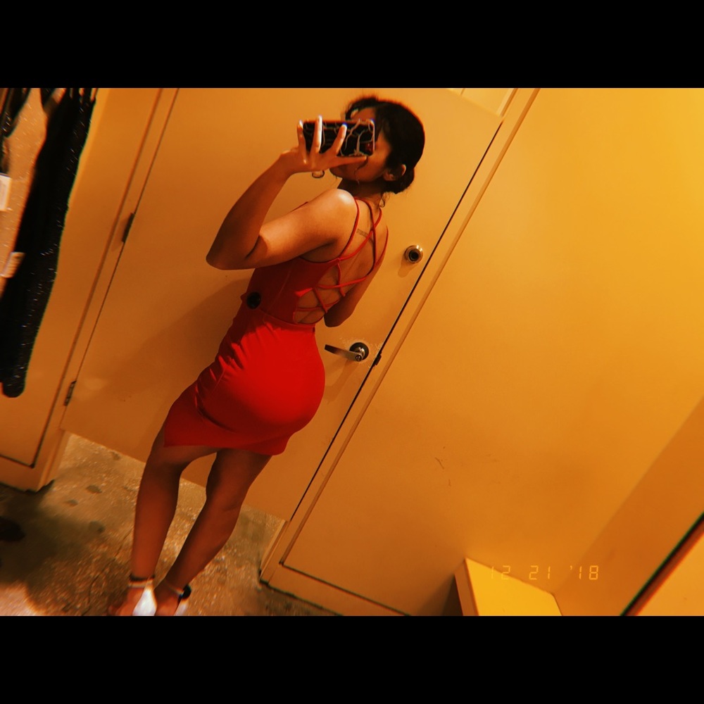 Red dress